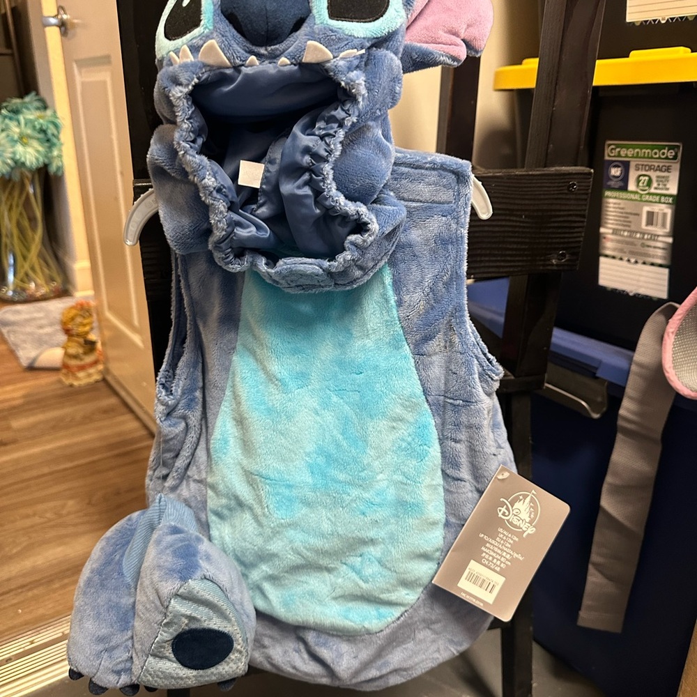 Blue Stitch Costume with Hood